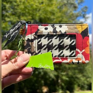 Vera‎ Bradley Zip ID Case Holder Bittersweet Floral NO LANYARD TAG TORN Vintage